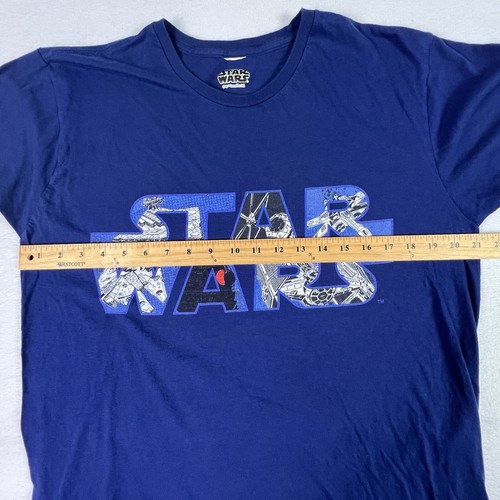 Star Wars Herren Small Kurzarm Marine Hemd Falcon Tie Fighter Lucasfilm - Bild 7 von 13