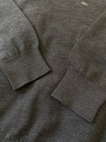 Vintage Burberry's of London Small Logo Wool Polo Collar Sweater - Picture 6 of 10