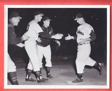 1950    INDIANS   TYPE 1     GLOSSY   7.25 X 9    HEGAN, JOE GORDON, BOB FELLER