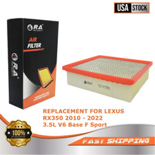 10755 Engine Air Filter for LEXUS RX350 2010 - 2022 3.5L V6 Base F Sport