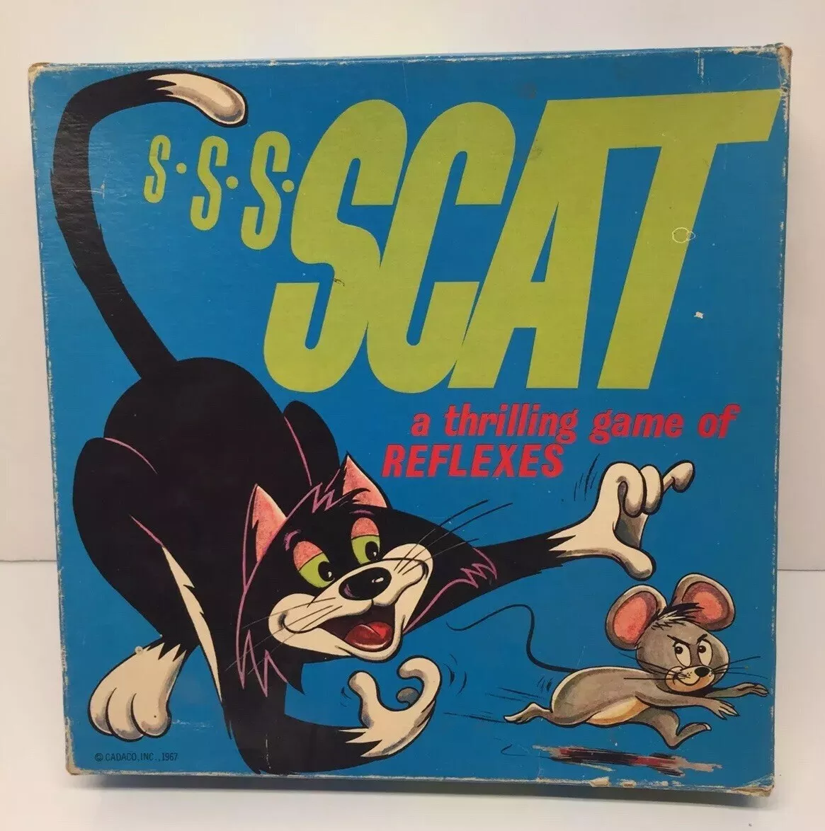 Vintage S.S.S. SCAT Game A Thrilling Game Of Reflexes 1967 Complete