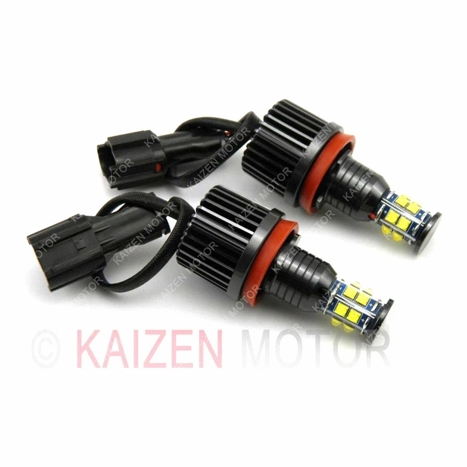 120W 7000K Mega White H8 LED Angel Eyes Ring Marker Bulbs for BMW 1 3 5 X Series - Image 3 of 4
