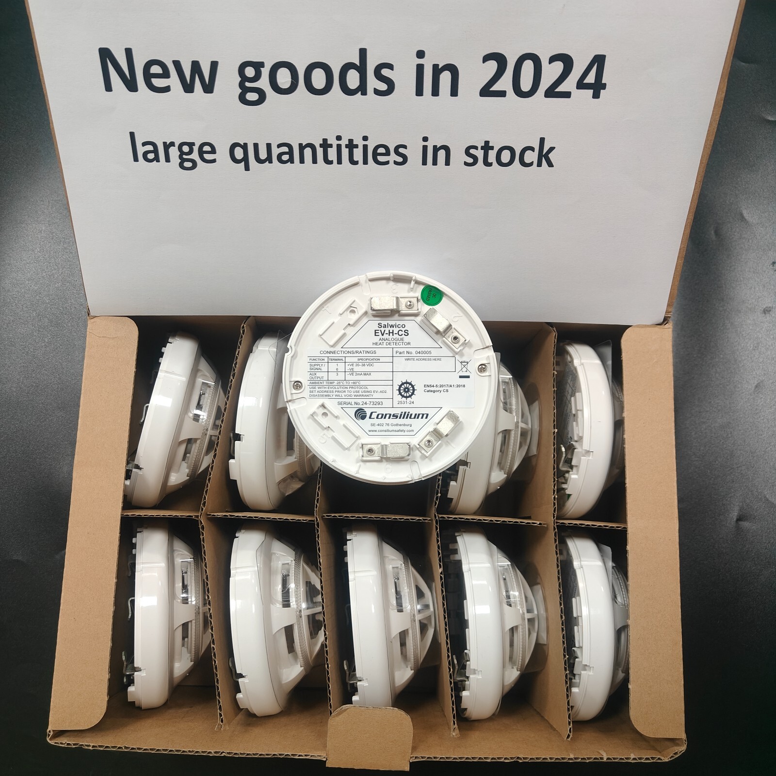 Consilium SALWICO EV-H-CS 84C Heat Detector Lot of 10