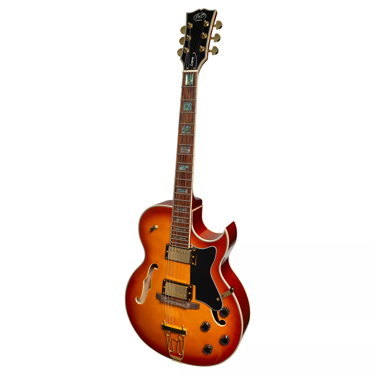 J D Luthiers Hollow body ES Style Archtop Electric Guitar Vintage