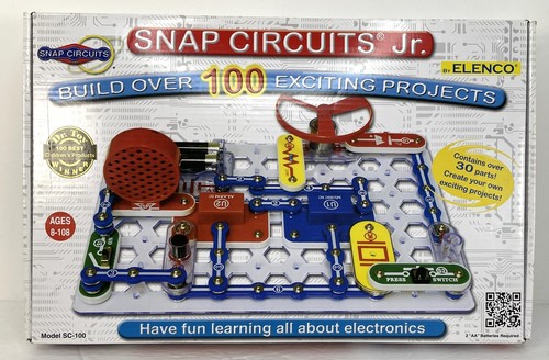 Snap Circuits Jr. de Elenco - 100+ Proyectos, 30+ Piezas, Kit de Aprendizaje STEM