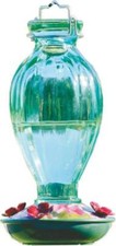 Audubon Fluted Glass Hummingbird Feeder 20 Oz Bronze/Clear