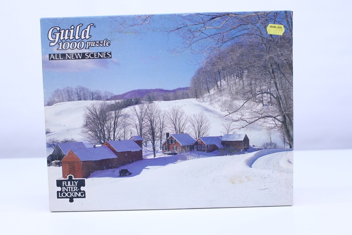 Guild NIB 1000 Piece Jigsaw Puzzle 4710-39 VTG Woodstock, VT