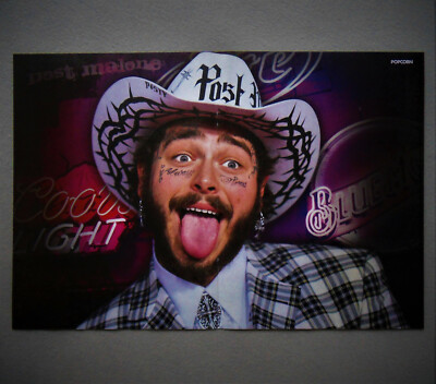 Poster Post Malone # US-amerikanischer Sänger & Rapper im A3 Format