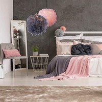 Gigi Fluffy Feather Light/Lamp Shades for Pendant Ceiling Light,Table/Floor Lamp