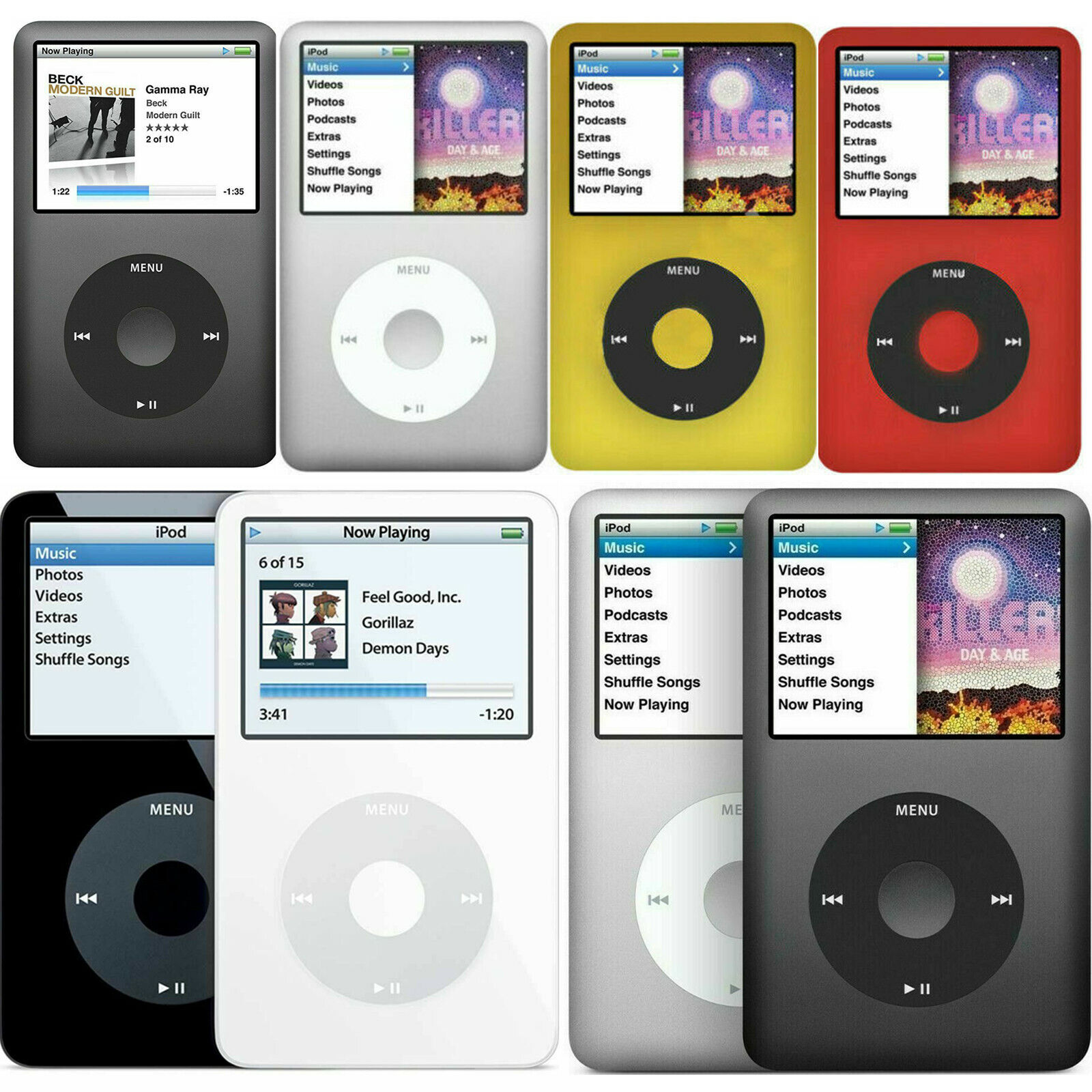 Apple iPod classic 5., 6., 7. (30 GB, 60 GB, 80 GB, 120 GB, 160 GB 