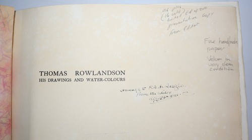 1923 Thomas Rowlandson His Drawings & Water-Colours by OPPE Numbered Limited Ed - Picture 7 of 24