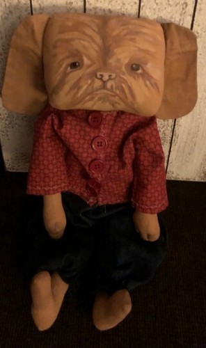 Made To Order Dog Doll, Folk Art Doll, Pet Art, Primitive Doll, Whimsical - Picture 12 of 14
