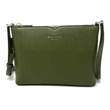 Kate Spade Harlow Crossbody Purse Enchanted Green Leather WKR00058 New