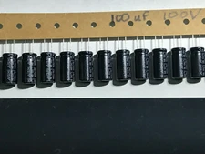 Lot of 20 100uF 100V Electrolytic Capacitor AISHI High Temperature 130C