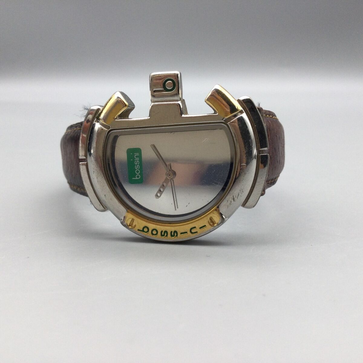 Vintage Bossini Z Gear Watch Women 33mm Silver Gold Tone B Vintage Bossini Z Gear Watch Women 33mm Silver Gold Tone B