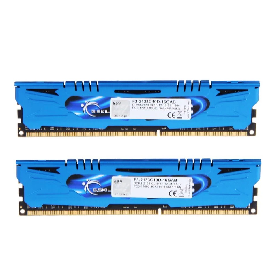G.Skill Ares 16GB 2x 8GB DDR3 2133MHz OC PC3-17000 Overclocking Gaming PC Memory - Image 2 of 4