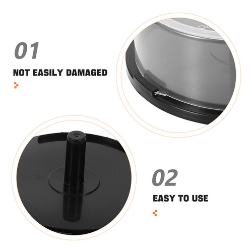 2 Pcs CD Storage Bin Transparent Decorative Disc Theme Blank Discs - Afbeelding 4 van 12