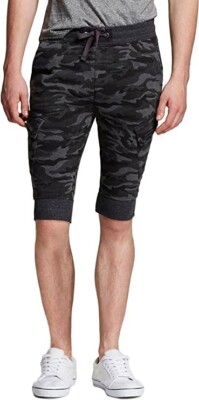 Modern Threads by Well Versed Men's Knit Cargo Jogger Shorts Large NWT Free Ship