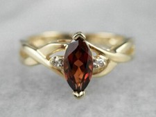 2Ct Marquise Cut Red Garnet Wonderful Engagement Ring 14K Yellow Gold Plated