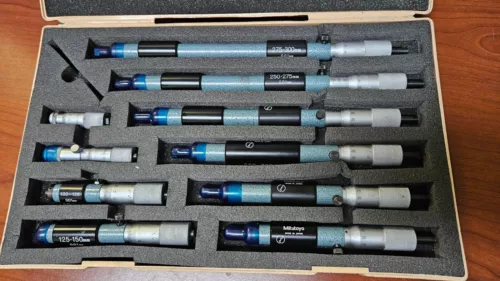 Mitutoyo 133-902 Inside Bar Micrometer range 50-300mm 10 pieces set