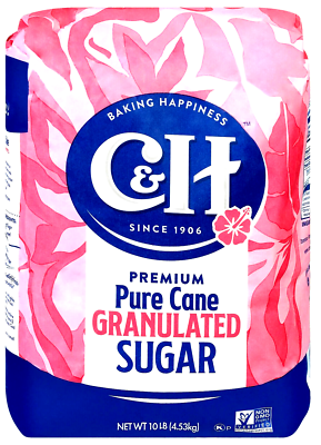 C&H Premium Pure Cane Granulated Sugar 10 lb~07/15/2027 | eBay