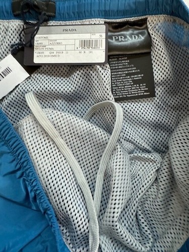 Mens Prada New (AZZURRO ) Nylon Bathing Suit XL-Size 56/US 40-NWT - Picture 5 of 7