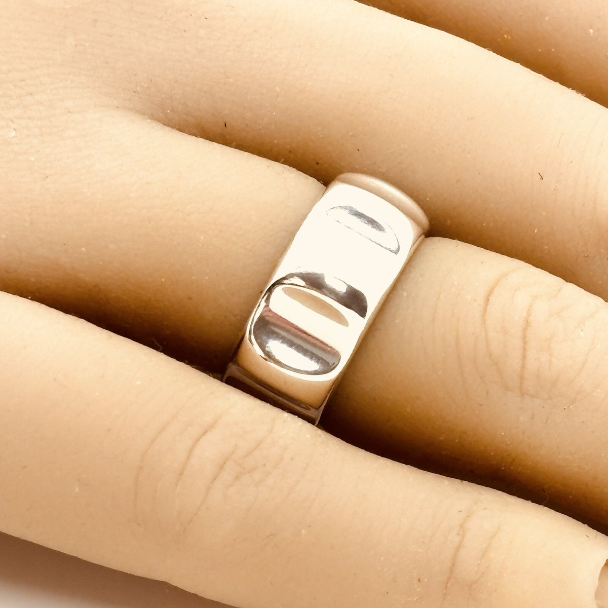 Size 4.5 Tiffany Groove Wide Ring Band by Paloma Picasso | eBay