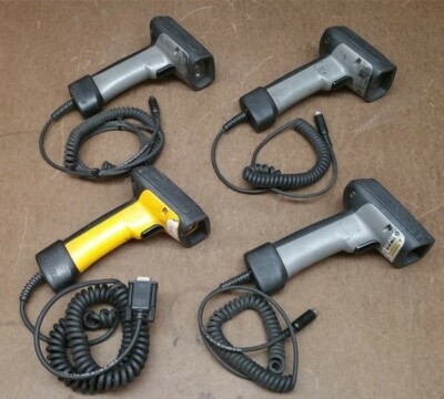 Lot of 4 Datalogic PowerScan 7000 Corded Handheld Barcode Scanner
