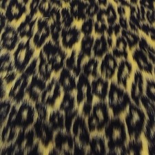 Leopardo flavina - tessuto in pelliccia jacquard - stampa animale qualità R2