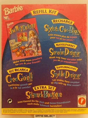 BARBIE Refill Kit Schmuck Kreieren PC Computer Big Box Italiano Neu Versiegelt