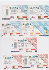 Copa America 2011 Argentina Collection 7 tickets, 2 x Semi final, Col v Arg ++