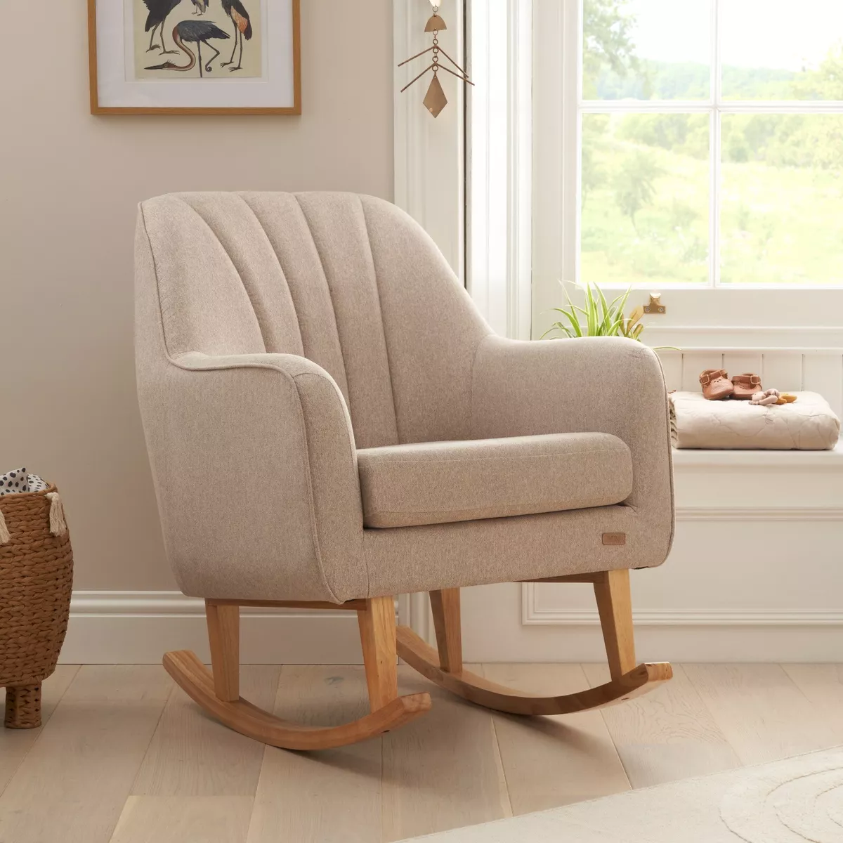 Pink nursing store chair