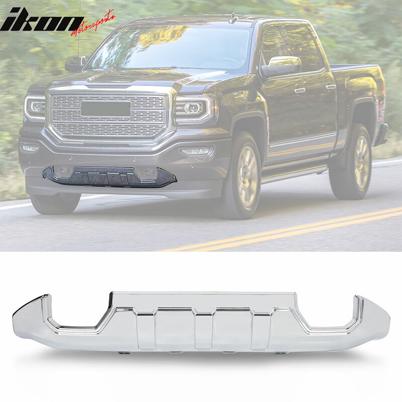 Fits 1618 GMC Sierra 1500 Chrome Front Bumper Skid Plate Protective Armor eBay