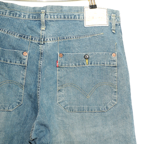 LEVIS ENGINEERED BLUE DENIM SHORTS 1091 MEN'S W40'' L17'' - Picture 4 of 6