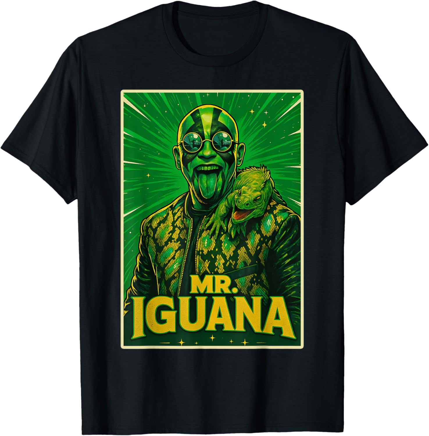 Mr Iguana Lover Funny Kids Adults T-Shirt