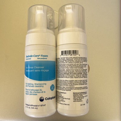 2X Coloplast Bedside-Care No Rinse Foam Cleanser & Shampoo 4.1 oz ~ NEW