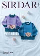 Sirdar Knitting Pattern - Snuggly 4 Ply, Sweater 5286