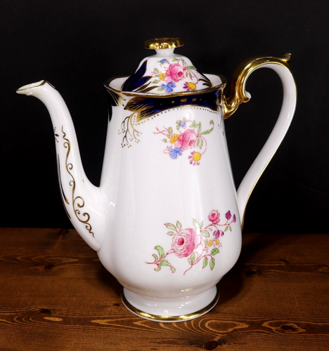 Royal Albert Crown China ESPRESSO Coffee Pot + 6 Demitasse Cups + Saucers 6513d - Picture 6 of 20