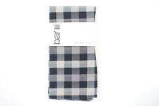 BAR III 3 PLAID CHECK BLACK GRAY HANDKERCHIEF POCKET SQUARE MENS NWT NEW