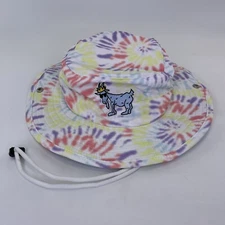 GOAT USA Tie Dye LaCrosse Bucket-Boonie Hat Chuck The Goat Logo One Size New