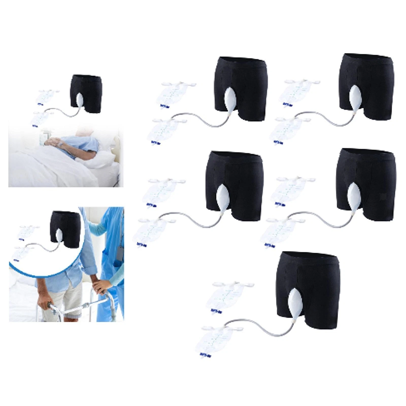 Male Urine Bag Collector Day and Night Use Camping Silicone Wearable Urinal
Opens in a new window or