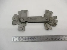 STARRETT # 272A Compact Radius Gage Set Fillet (16) Sizes 1/32" - 9/64" VGC 272