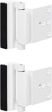 2 Pack Reinforcement Locks with 8 Screws, Childproof Night Lock Withstands 800lb