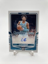 Leaky Black Signature Series Auto 2024-25 NBA Donruss Optic Hornets