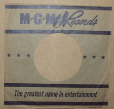 "M.G.M","Company Sleeve","Original","45rpm","7inch","Record","Vintage",, ;0>