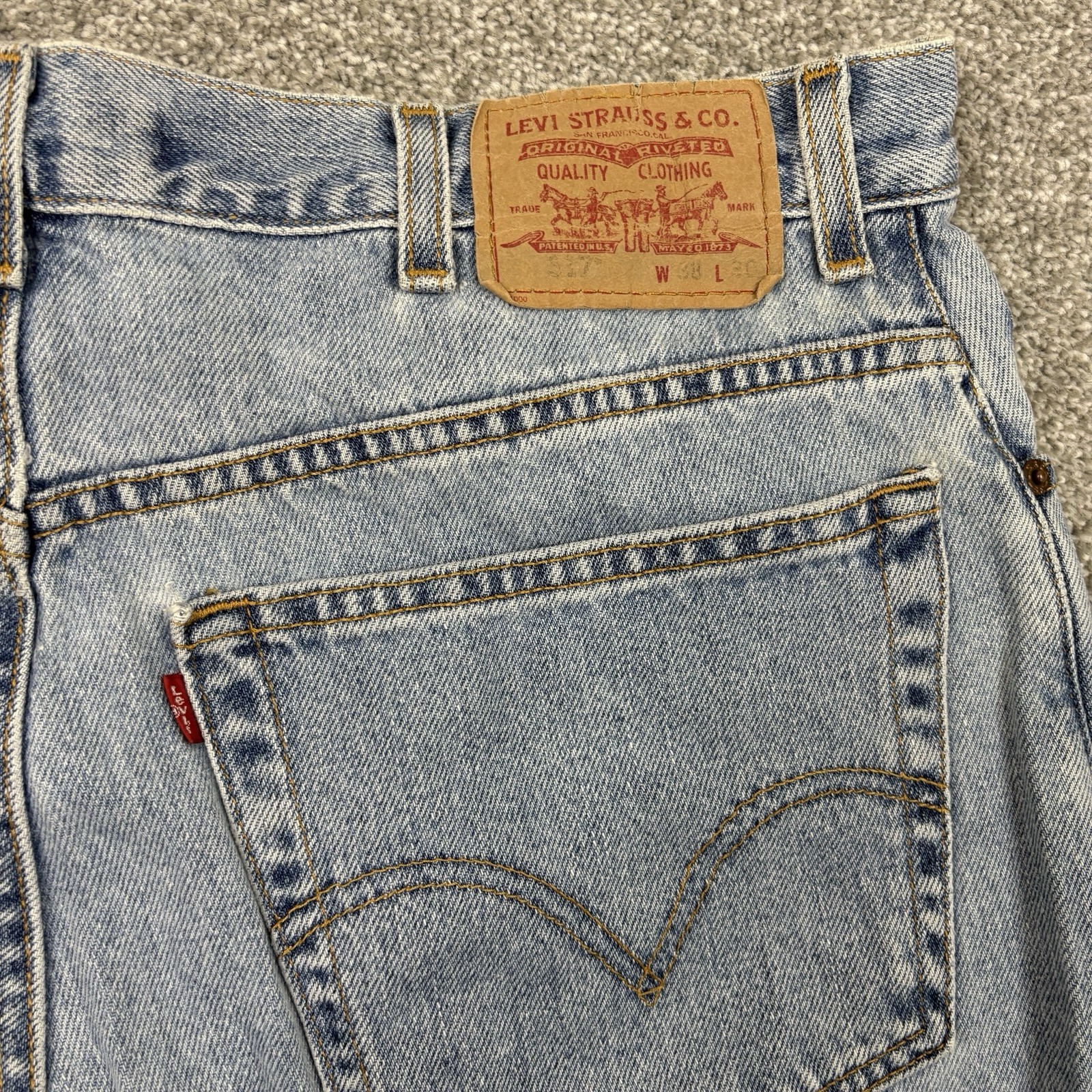 Vintage Levi's 517 Boot Cut Jeans Men 38x30 (Fit 36x30) Western Y2K Cowboy Blue