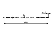 Bremsseil Seilzug Feststellbremse BOSCH 1 987 482 898 für MAZDA MX 3 NC NC18
