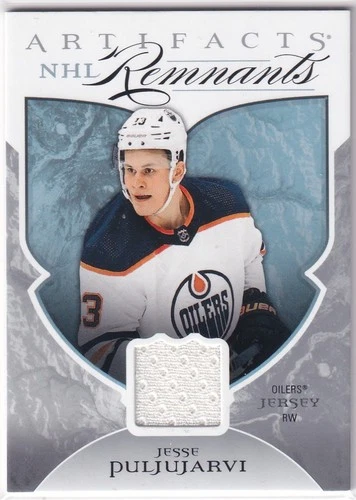 22/23 UD ARTIFACTS JESSE PULJUJARVI NHL REMNANTS GAME JERSEY