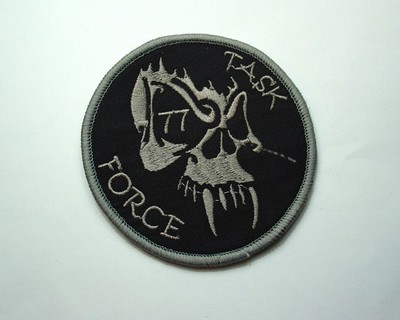 Original SOF Special Operations Task Force77 Afghan made Patch Vcro Reverse