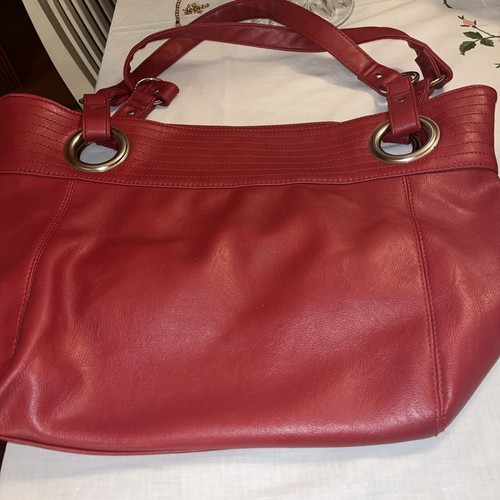 Lg Unbranded Red Shoulder Strap Purse
